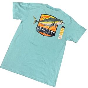 Reeltree Fishing Men’s Pool Blue T-Shirt NWT Fathers Day, Christmas, Birthday